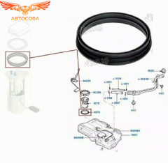 Уплотняющее кольцо датчика бензобака Focus I-II-III / C-Max-I-II / Fiesta 2002- (JMC-Ford)